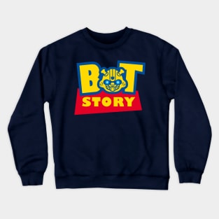 Cool Warrior Robots Mecha Movie Mashup Logo Crewneck Sweatshirt